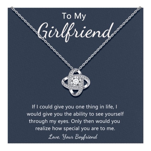 Girlfriend Necklace, Love Knot hotsell Necklace, Gifts for Girlfriend, Christmas Gifts, Birthday Gifts, Anniversary Gifts, Valentines Gift